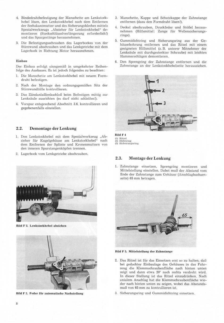 Reparaturanleitung für den Trabant 1.1 - Fahrgestell