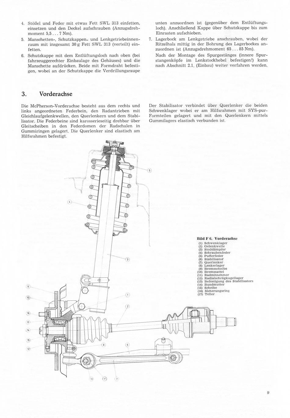 Reparaturanleitung für den Trabant 1.1 - Fahrgestell