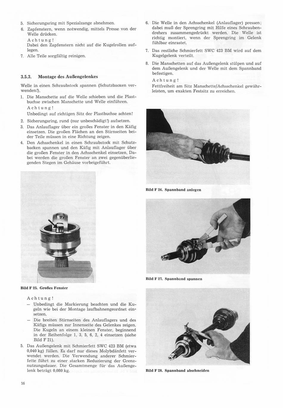 Reparaturanleitung für den Trabant 1.1 - Fahrgestell