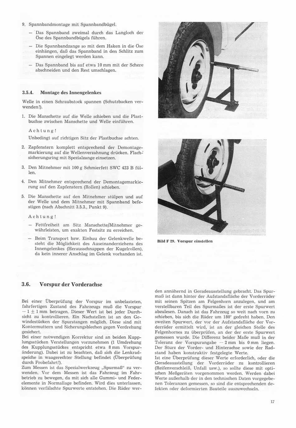 Reparaturanleitung für den Trabant 1.1 - Fahrgestell