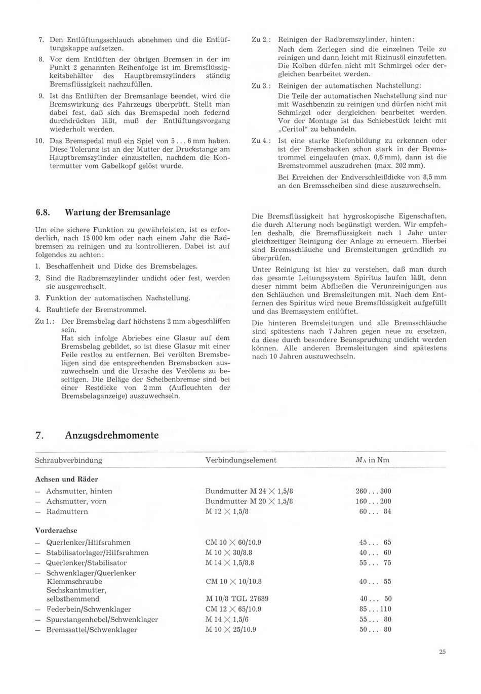 Reparaturanleitung für den Trabant 1.1 - Fahrgestell