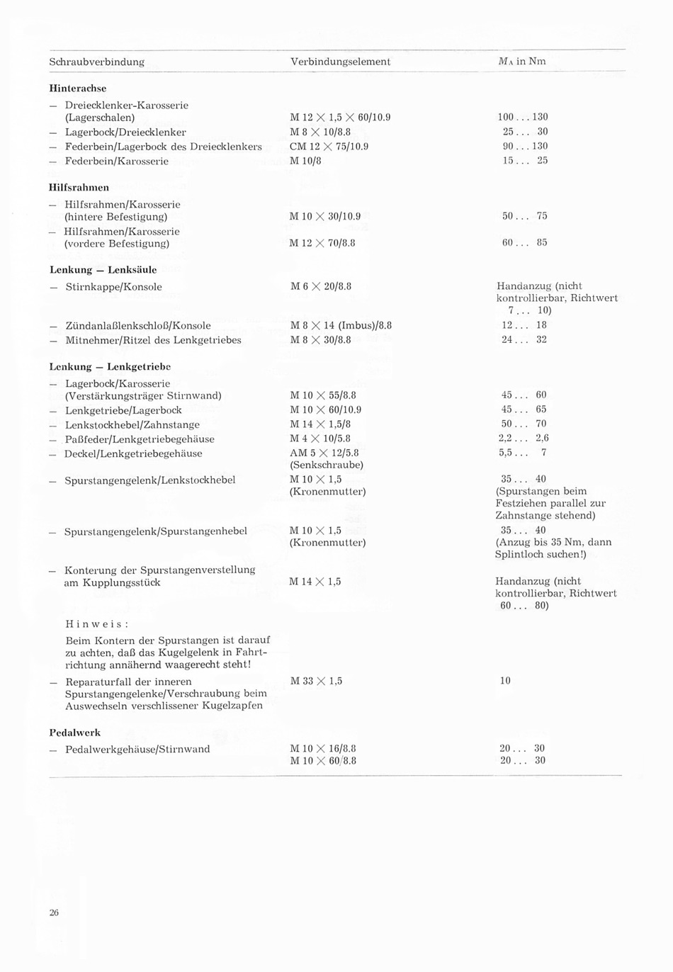 Reparaturanleitung für den Trabant 1.1 - Fahrgestell