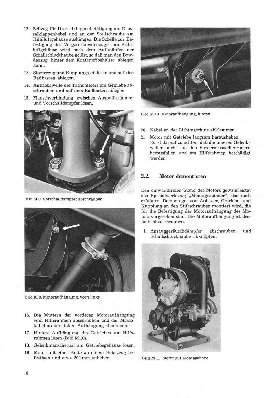 Reparaturhandbuch für Personenkraftwagen "Trabant 601"