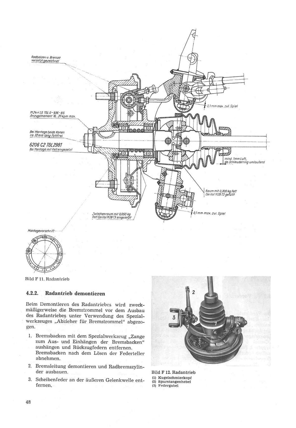 Reparaturhandbuch für Personenkraftwagen "Trabant 601"