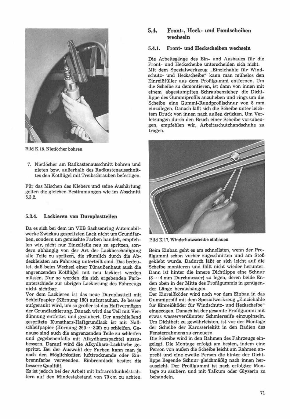 Reparaturhandbuch für Personenkraftwagen "Trabant 601"