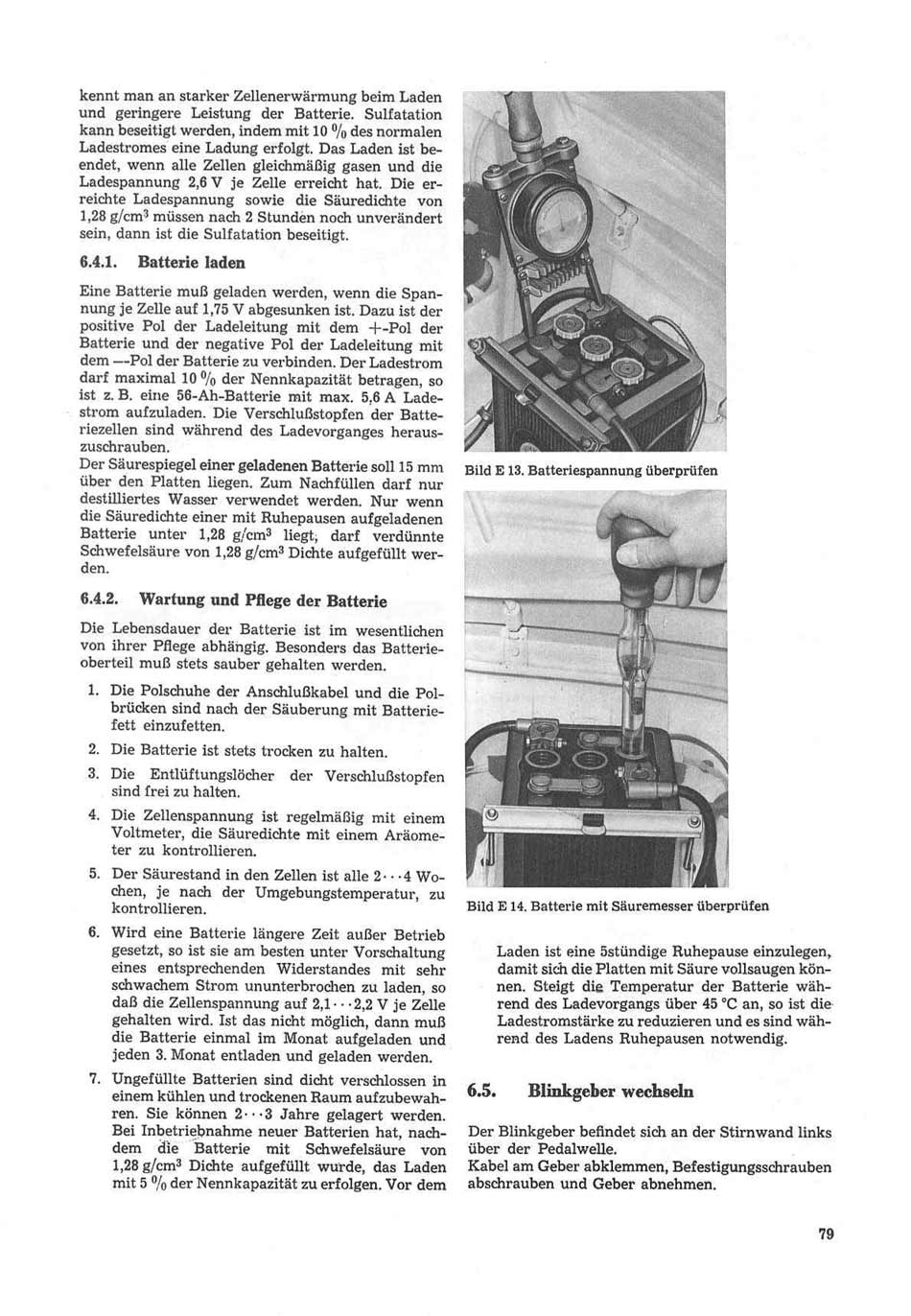 Reparaturhandbuch für Personenkraftwagen "Trabant 601"
