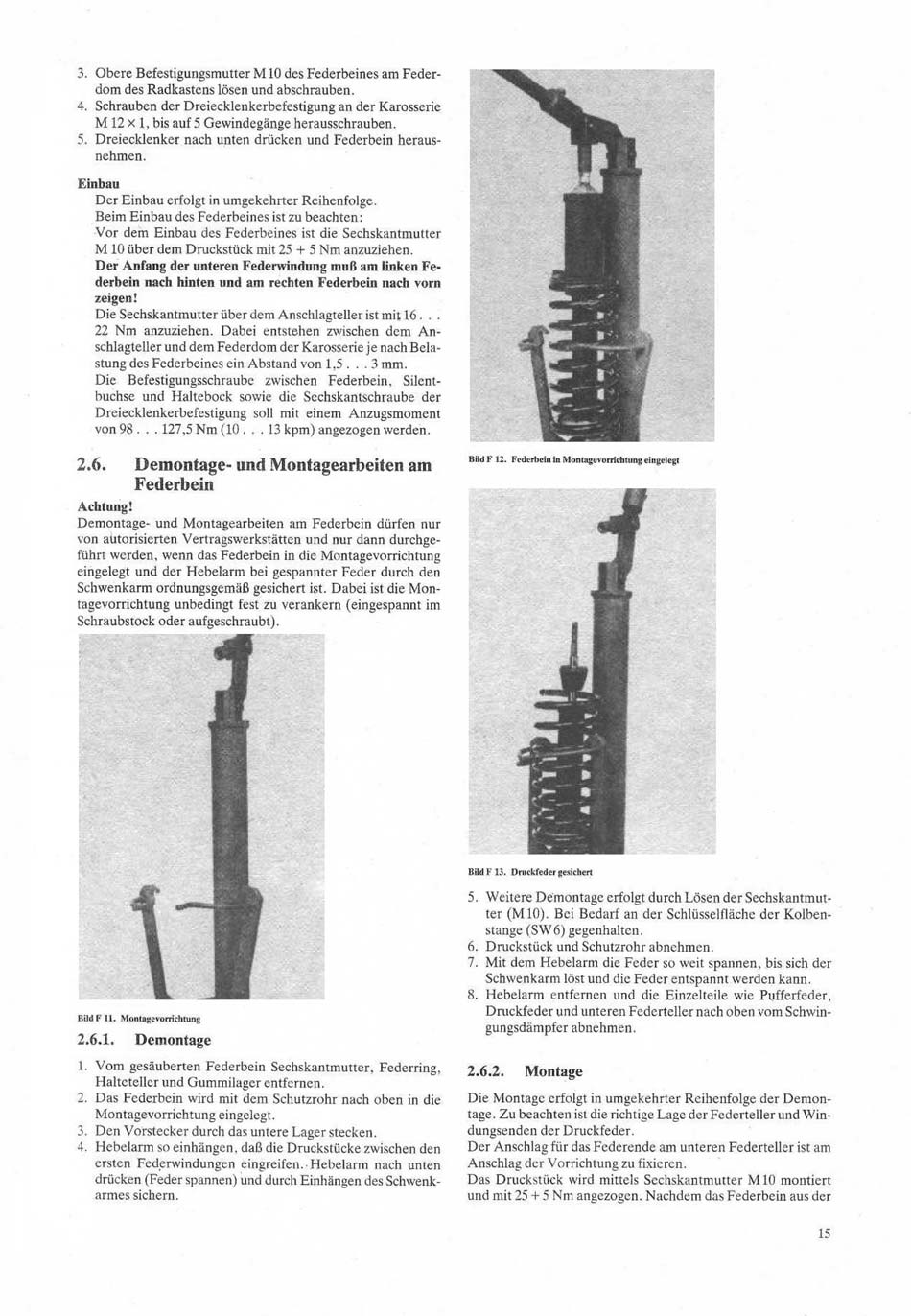 Reparaturhandbuch Weiterentwicklung Personenkraftwagen "Trabant 601"