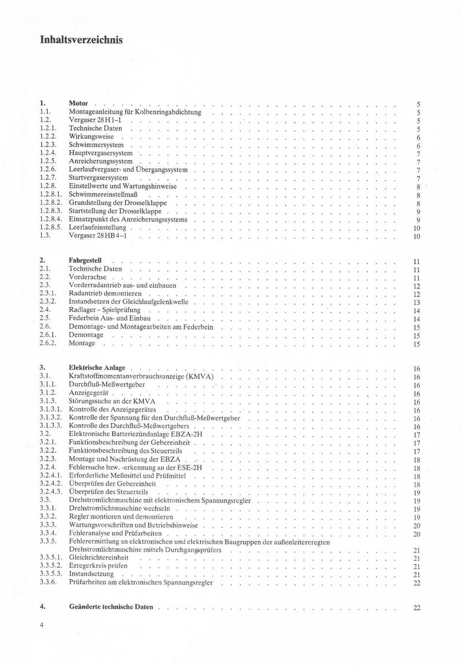 Reparaturhandbuch Weiterentwicklung Personenkraftwagen "Trabant 601"