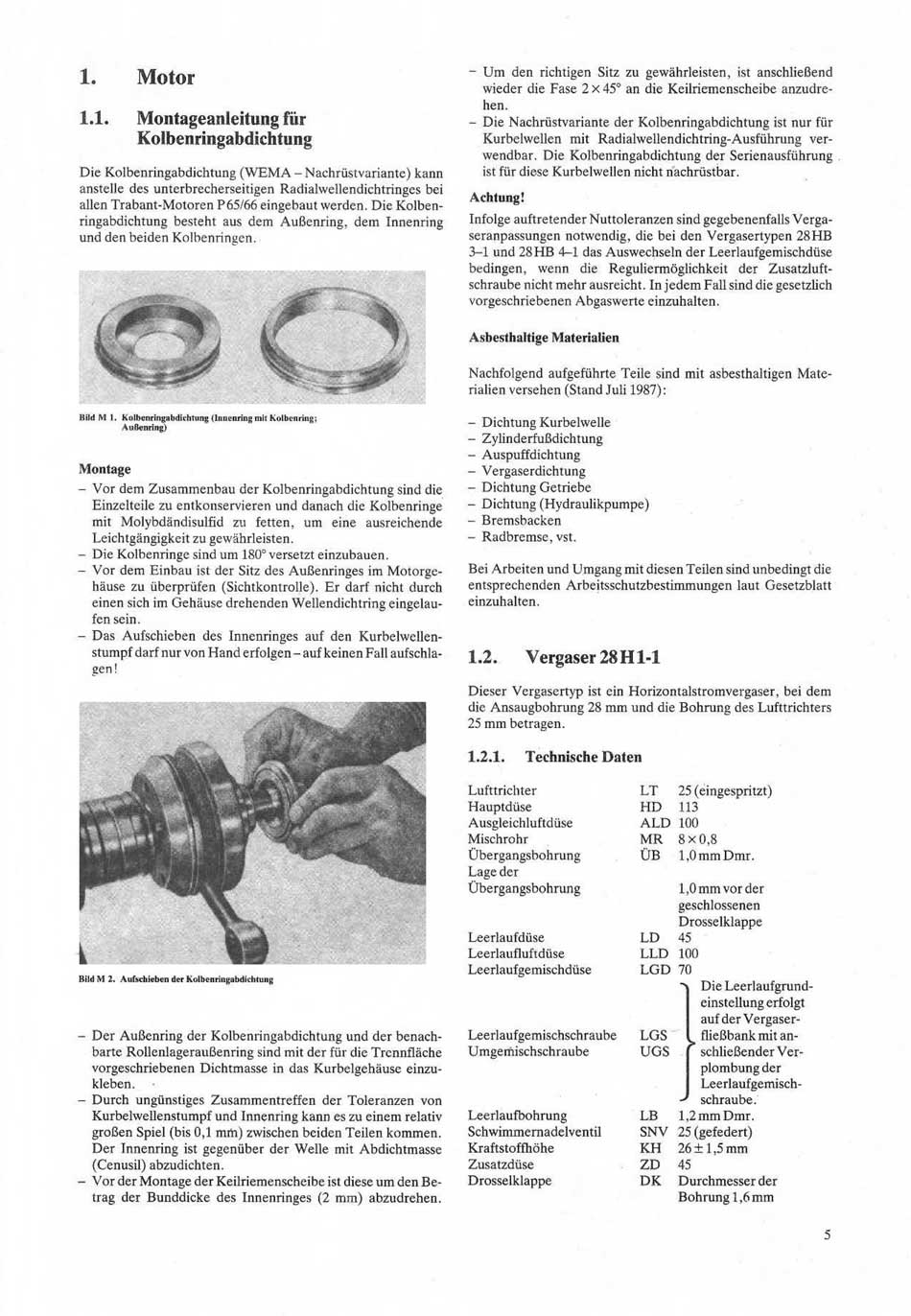 Reparaturhandbuch Weiterentwicklung Personenkraftwagen "Trabant 601"